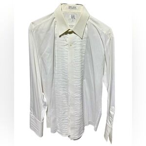 Men's White Tuxedo Shirt by AFTER SIX